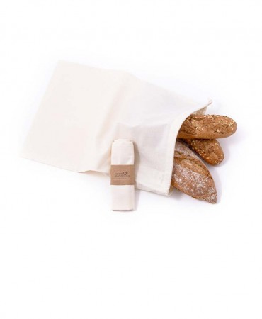 Σακούλα Ψωμιού από βιολογικό βαμβάκι L 46x30cm