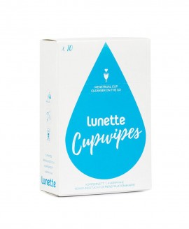 Lunette CupWipes - Υγρά μαντήλια καθαρισμού κυπέλλου περιόδου