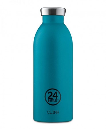 24Bottles CLIMA, Ανοξείδωτο ΙΣΟΘΕΡΜΙΚΟ μπουκάλι - ATLANTIC BAY 500ml