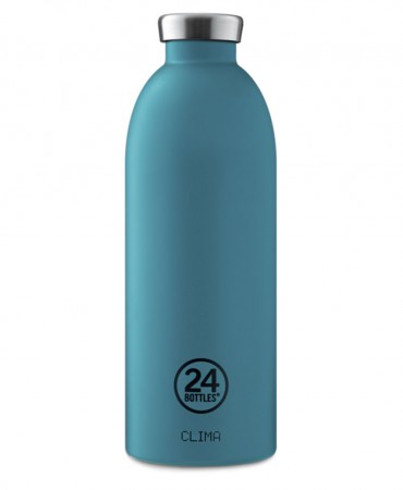 24Bottles CLIMA, Ανοξείδωτο ΙΣΟΘΕΡΜΙΚΟ μπουκάλι - ATLANTIC BAY 850ml