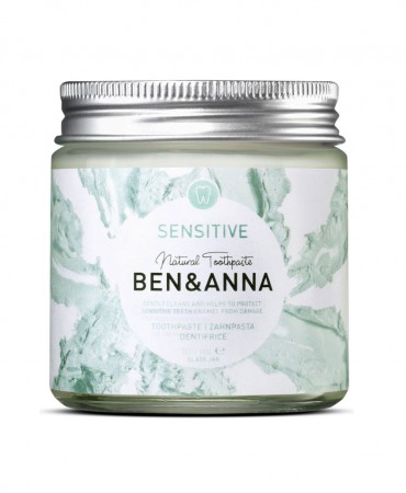 Οδοντόκρεμα Ben & Anna SENSITIVE - Γυάλινο Βάζο 100ml