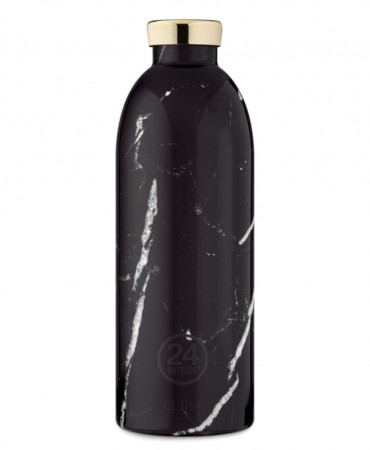 850ml 24Bottles CLIMA, Ανοξείδωτο ΙΣΟΘΕΡΜΙΚΟ μπουκάλι - BLACK MARBLE
