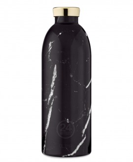 24Bottles CLIMA, Ανοξείδωτο ΙΣΟΘΕΡΜΙΚΟ μπουκάλι - BLACK MARBLE 850ml