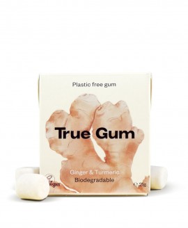 Φυσικές τσίχλες TRUE GUM sugar free - Ginger & Turmeric