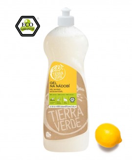 Οικολογικό Υγρό πιάτων με βιολογικό αιθέριο έλαιο λεμονιού TIERRA VERDE - 1LT