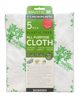 PACK 5 τεμ. ΒΙΟ Απορροφητικά Πανιά Γενικού καθαρισμού THE MAISTIC CLOTH – FSC® (Μηδέν 0% Πλαστικό) 