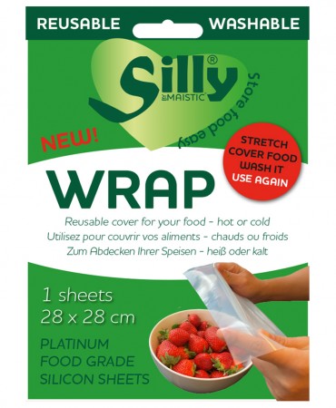 Silly Wrap Επαναχρησιμοποιήσιμο Φύλλο Σιλικόνης για τύλιγμα Τροφίμων (XL)