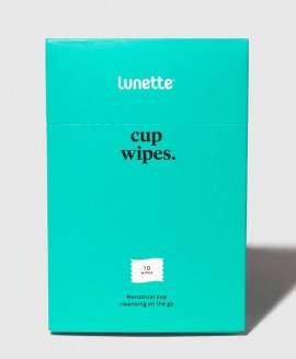 Lunette CupWipes - Βιοαποικοδομήσιμα Υγρά μαντήλια καθαρισμού κυπέλλου περιόδου