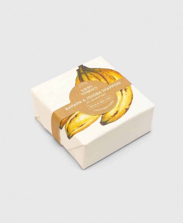 Organic Banana Shampoing - Βιολογικό Σαπούνι για λούσιμο, ενδυνάμωση & ελαστικότητα SAVON STORIES 80g - Κανονικά μαλλιά