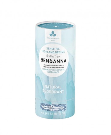 SENSITIVE Αποσμητικό σώματος ΒΕΝ & ΑΝΝΑ, 100% φυσικό - HIGHLAND BREEZE 40g