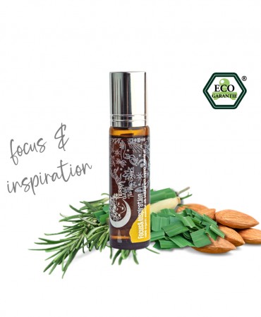 Roll-on FOCUS & INSPIRATION - Μείγμα Βιολογικών Αιθέριων Ελαίων για αρωματοθεραπεία Terra Gaia 10ml