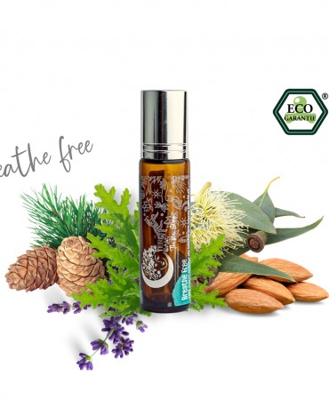 Roll-on BREATHE FREE - Μείγμα Βιολογικών Αιθέριων Ελαίων για αρωματοθεραπεία Terra Gaia 10ml
