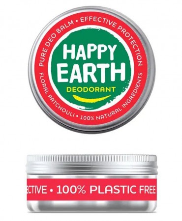 Floral Patchouli - 100% Φυσικό Αποσμητικό Balm Σώματος HAPPY EARTH 45g	