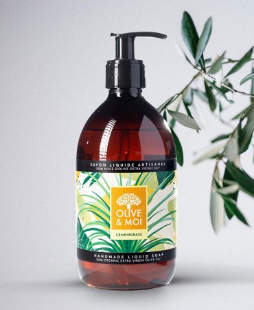 Lemongrass - Βιολογικό Υγρό Σαπούνι με 100% bio extra παρθένο ελαιόλαδο 500ml