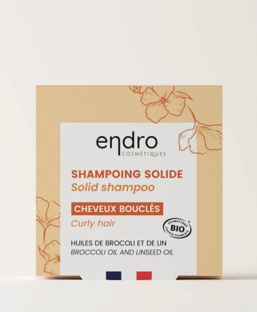 CURLY Στερεό Σαμπουάν Endro, 100% Φυσικό με έλαιο μπρόκολου & άρωμα Mango - Σγουρά/μπουκλέ μαλλιά