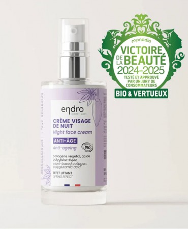 ANTI-AGE COLLAGEN Night Face Cream Endro - Βιολογική Αναζωογονητική Κρέμα Νύχτας με κολλαγόνο, 50ml