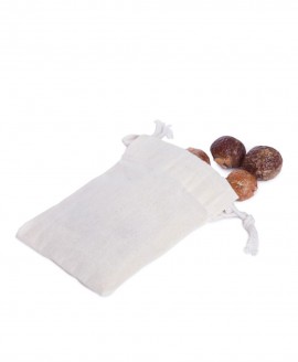 Πουγκί για καρπούς πλυσίματος (Soap Nuts) στο πλυντήριο ρούχων από βιολογικό βαμβάκι με κορδόνι, Tierra Verde