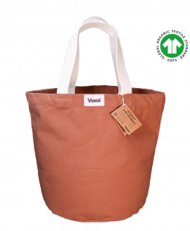 VENGA® City shopping bag - Τσάντα από βιολογικό βαμβακερό καμβά - Teracotta