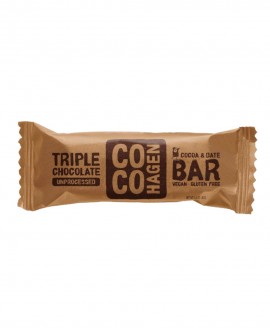 Triple Chocolate - Βιολογική Μπάρα Ενέργειας COCOHAGEN 40g