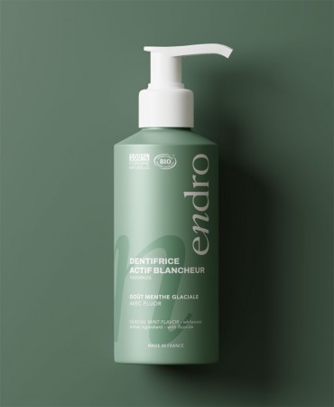 Βιολογική Λευκαντική Οδοντόκρεμα με Φθόριο Endro - ICE MINT 182ml / 175g = 2,5 σωληνάρια