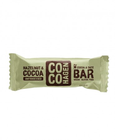 Κακάο & Φουντούκι - Βιολογική Μπάρα Ενέργειας COCOHAGEN 40g
