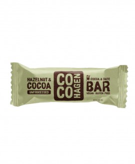 Κακάο & Φουντούκι - Βιολογική Μπάρα Ενέργειας COCOHAGEN 40g