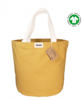 VENGA® City shopping bag - Τσάντα από βιολογικό βαμβακερό καμβά - Jaune Moutarde