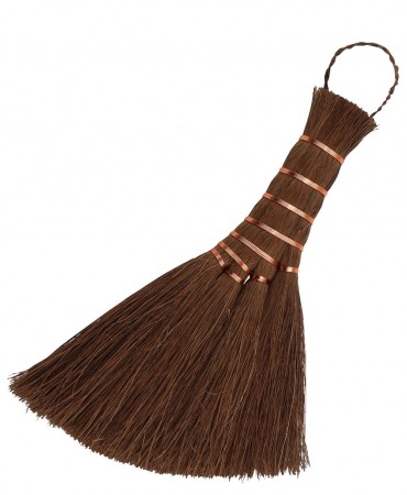 Σκούπα χειρός Shuro από ίνες φοίνικα με δέσιμο χαλκού Burstenhaus Redecker, 22cm