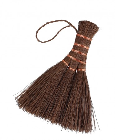 Σκουπάκι χειρός Shuro από ίνες φοίνικα με δέσιμο χαλκού Burstenhaus Redecker, 14cm