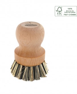 Pot Brush - Βούρτσα για κατσαρόλες & γάστρες από φυτικές ίνες La Droguerie Ecologique Ø6cm