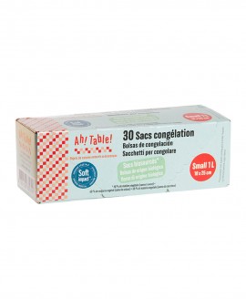 Small 1L - PACK 30 Οικολογικές Σακούλες Κατάψυξης Ah! Table! 18 x 25 cm