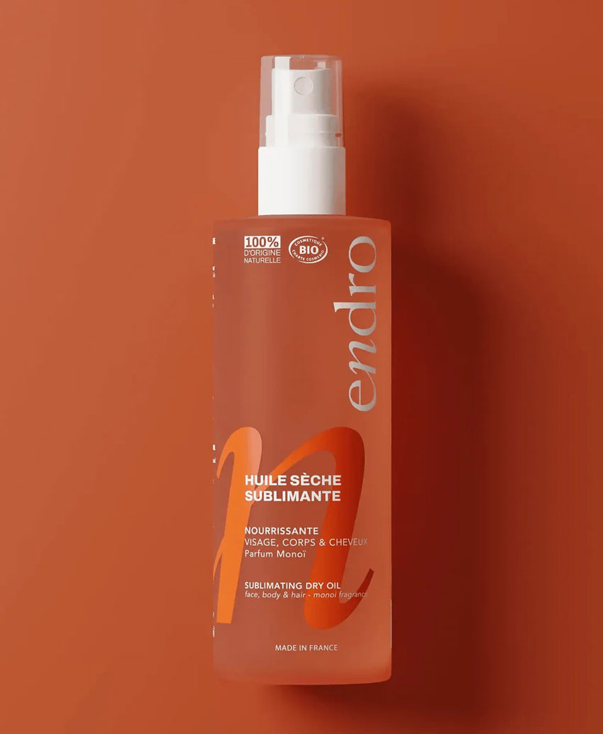 Monoi 3-in-1 Dry Oil Endro, Βιολογικό Ξηρό Λάδι για πρόσωπο - σώμα - μαλλιά, 100ml