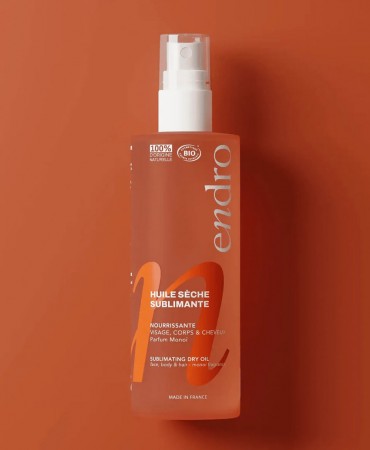 Monoi 3-in-1 Dry Oil Endro, Βιολογικό Ξηρό Λάδι για πρόσωπο - σώμα - μαλλιά, 100ml
